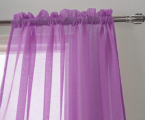 Adore the Decor™ Sheer Rod Pocket 54 x 84in. Single Curtain Panel
